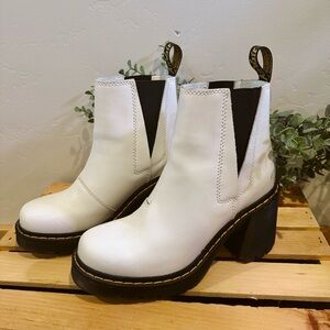 Flared Heel Chelsea Boots